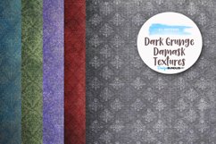 Dark Grunge Damask Texture design graphics & illustration Product Image 1