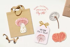 Musrooms Watercolor Elements Mushroom Food Fungi Product Image 3