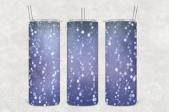 Blueberries Glowing Glitter Tumbler Sublimation Product Image 1