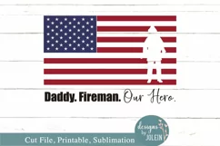 Daddy. Hero. SVG, png, eps, sublimation, printable Product Image 4