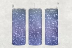 Blueberries Hearts Sparkle Tumbler Sublimation Product Image 1