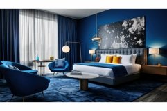 captures hotel room blue Product Image 1