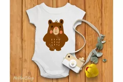 Cute Bear svg, Woodland svg, Forest Animal svg Product Image 2