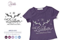 Hirsch SVG |der Zauber von Weihnachten Product Image 1