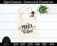 'Merica Vibes- July 4th SVG, Summer America US Fireworks SVG Product Image 3