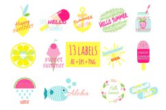 Summer Labels Vector Ai+Eps+Png Product Image 2