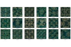 Teal Floral Velvet Digital Paper Product Image 5