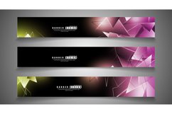 banner collection. abstract background with luminous Product Image 1