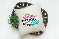 Christmas SVG Cut File - Dear Santa, The Dog Did It SVG File Product Image 7