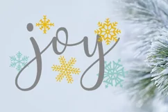 Joy svg snowflakes svg Christmas design cut file svg png dxf Product Image 2
