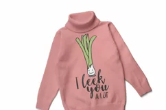 Funny Food SVG | Leek SVG Cut Files | Food Pun Product Image 2