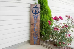 Nautical Front Porch Family Name Sign - Nautical svg Product Image 2