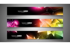 banner collection. abstract background with luminous Product Image 1