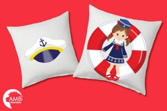 Sailor Kids cliparts, Nautical Kids cliparts AMB-893 Product Image 3