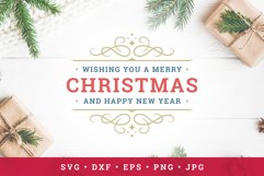 Christmas saying design with ornament decoration Product Image 1