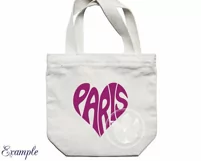 Paris SVG word art in a heart shape Product Image 5