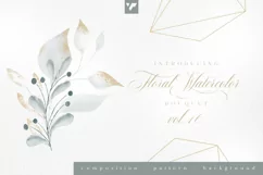 Floral Watercolor Bouquet Vol16 Product Image 1