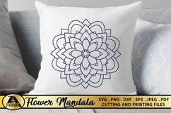 Flower Mandala SVG PNG EPS DXF Floral Mandala SVG Cut file Product Image 5