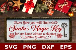 Santa's Magic Key - A Christmas SVG Cut File Product Image 2