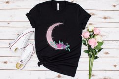 Floral Pink Moon Design for Sublimation Product Image 6