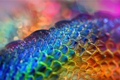 Vibrant macro texture of iridescent scales Product Image 1