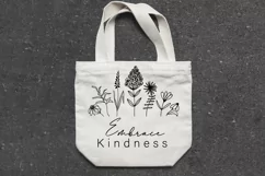 Kindness SVG, Embrace SVG, Flowers SVG, Bouquet Flowers SVG Product Image 3