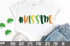 Kiss Me SVG File - St. Patrick's Day SVG File Product Image 1