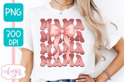 Mama sublimation PNG | Coquette Mom bow sublimation PNG Product Image 3