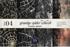 Spooky Grunge Cobweb Digital Papers |Spooky Digital Paper Product Image 1