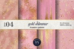 Pink Gold Shimmer Digital Paper, Glitter Texture Product Image 1