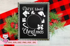 Christmas Sign SVG - Days Until Christmas Cut File Product Image 5