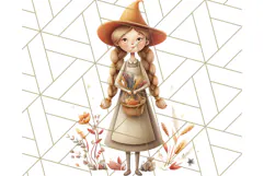 Cottagecore Halloween Clipart Cozy PNG, Autumn Fall Png Product Image 3