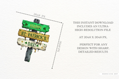 St Patricks Day Signs Clipart Product Image 6