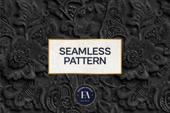 Black Lace Pattern, Gothic Lace Digital Paper Product Image 3