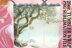 Whimsical Dynamic Floral Tumbler Wrap: 20oz Sublimation Product Image 1