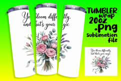20oz Tumbler Wrap for Gift Giving , Girl Quote Product Image 1