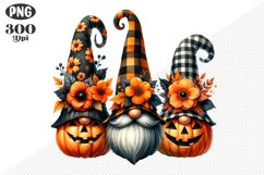 Halloween Gnomes Sublimation - Clipart PNG Design Product Image 1