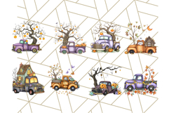 Halloween Cottagecore Truck PNG Clipart, Fall Style Clip Art Product Image 7