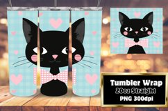 Artistic Watercolor Kitten Tumbler Art Product Image 1