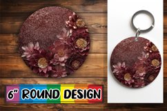 Radiant Sparkle Leopard Sublimation : Keychain, Coaster Product Image 1