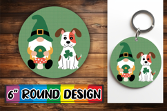 Cute Watercolor Spring Animals Round Design PNG Product Image 1