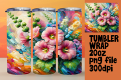 EYE-CATCHING 20oz Tumbler Design , Flowers Product Image 1