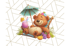 Tropical Fruit Party Animals PNG Clipart, Cute Summer Animal Product Image 3