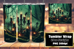 VIBRANT 20oz Tumbler Template for DIY , Horror Halloween Product Image 1