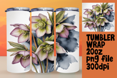 Colorful 20oz Tumbler Template , Flowers Product Image 1