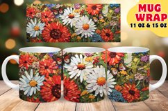 Vibrant Blossom Magic Stained Glass Sublimation 11oz 15oz Mu Product Image 1