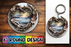 Nature's Palette: Landscape Circle Design PNG Product Image 1