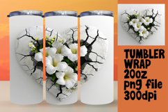 Radiant Love Sublimation Tumbler Product Image 1