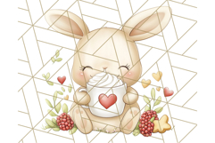 Tea Time Animal Clipart PNG Woodland Forest, Cottagecore Png Product Image 3