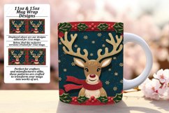 LUSH 15oz PNG Mug Wrap Template , 3D Xmas Product Image 1